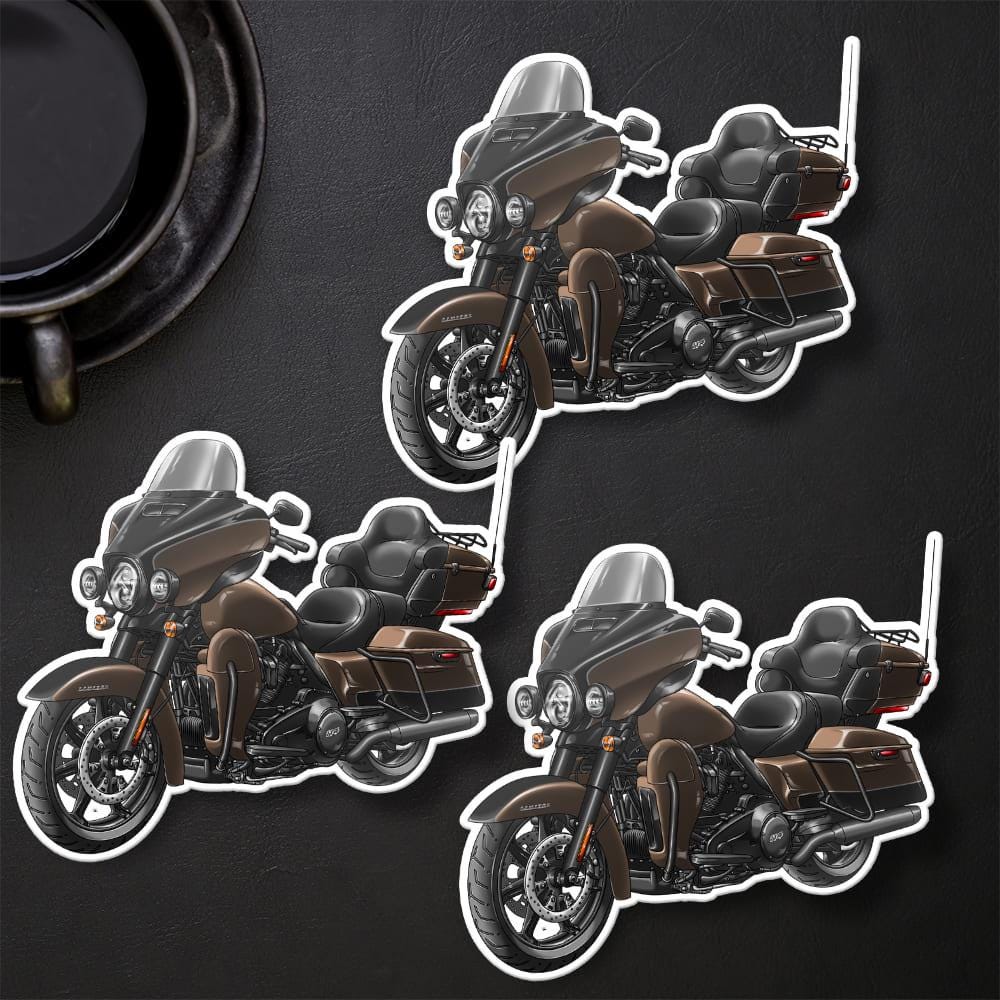 Harley Ultra Limited FLHTK 2021 Stickers - Set of 3 Motorcycle Decals for Bikers