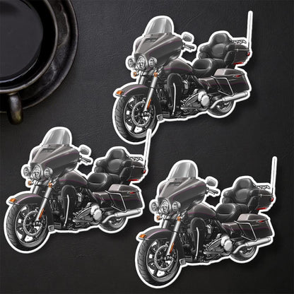 Harley Ultra Limited FLHTK 2018 Stickers - Set of 3 Motorcycle Decals for Bikers