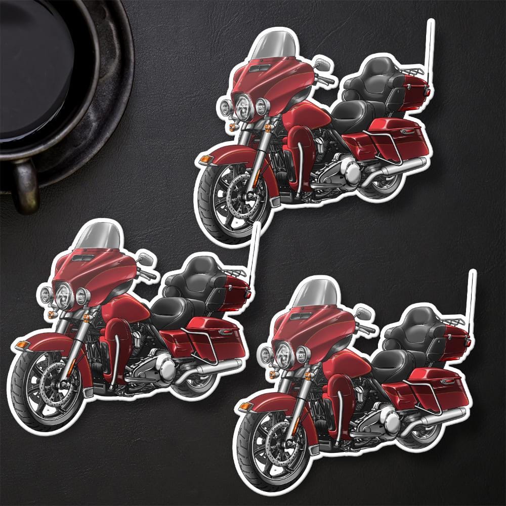 Harley Ultra Limited FLHTK 2015-16 Stickers - Set of 3 Motorcycle Decals for Bikers