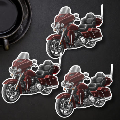 Harley Ultra Limited FLHTK 2021 Stickers - Set of 3 Motorcycle Decals for Bikers