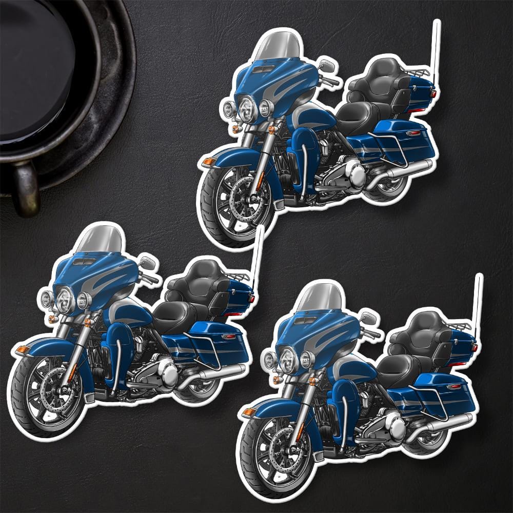 Harley Ultra Limited FLHTK 2015-16 Stickers - Set of 3 Motorcycle Decals for Bikers