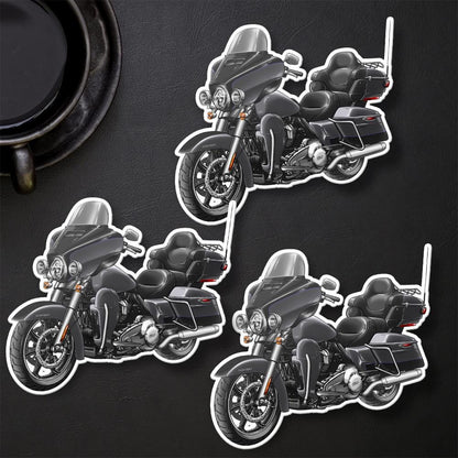 Harley Ultra Limited FLHTK 2021 Stickers - Set of 3 Motorcycle Decals for Bikers