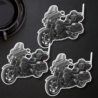 Harley Ultra Limited FLHTK 2021 Stickers - Set of 3 Motorcycle Decals for Bikers