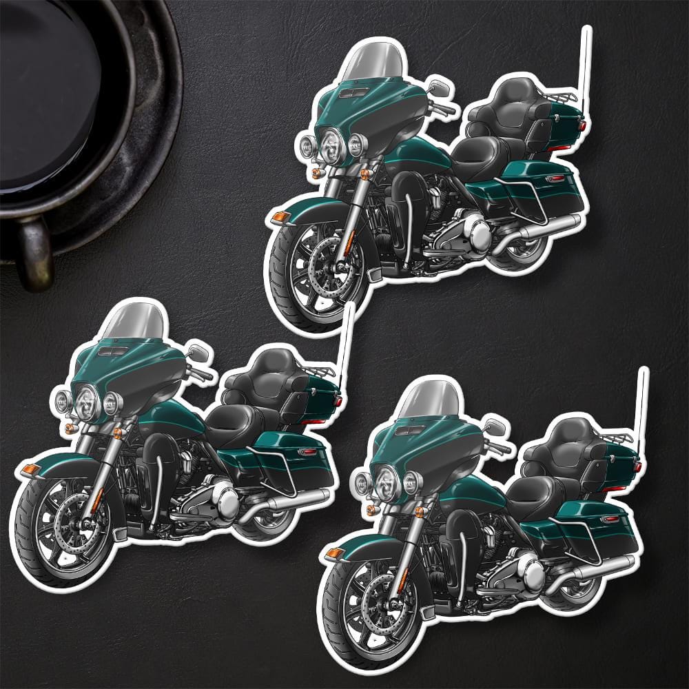 Harley Ultra Limited FLHTK 2015-16 Stickers - Set of 3 Motorcycle Decals for Bikers