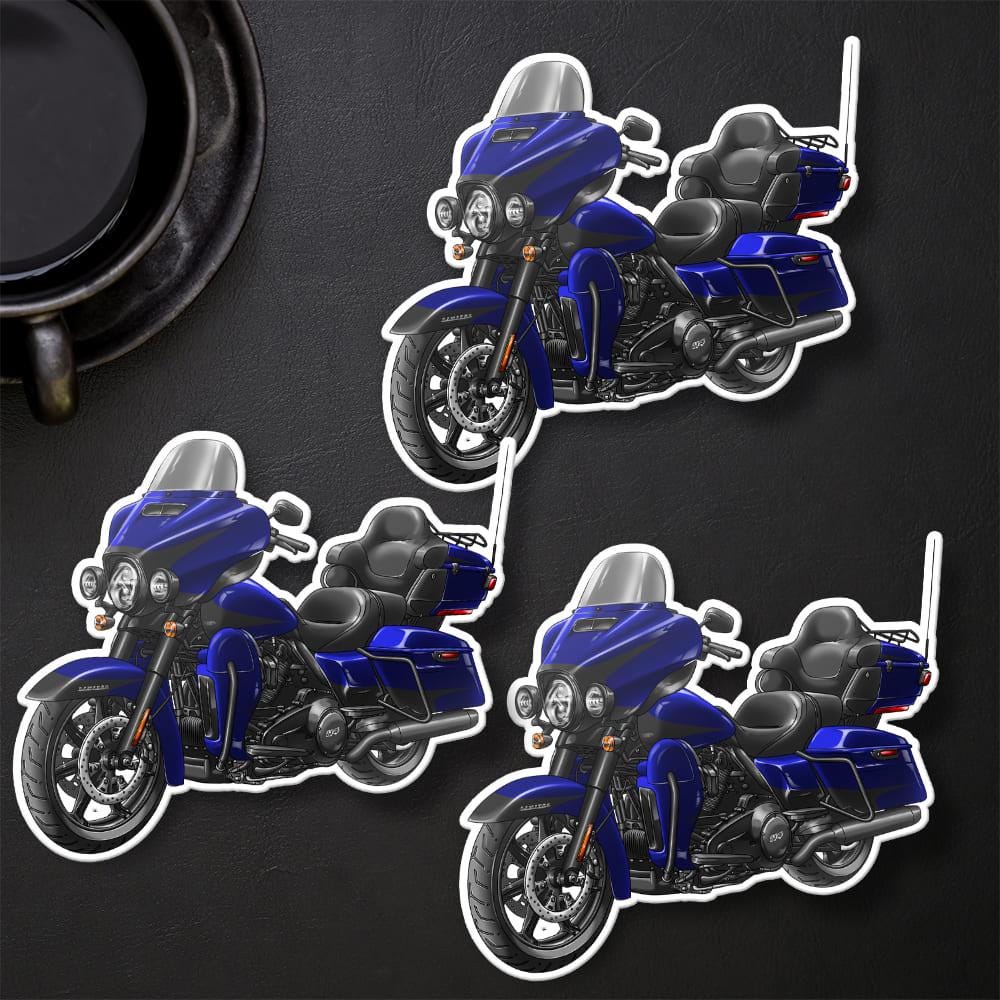 Harley Ultra Limited FLHTK 2020 Stickers - Set of 3 Motorcycle Decals for Bikers