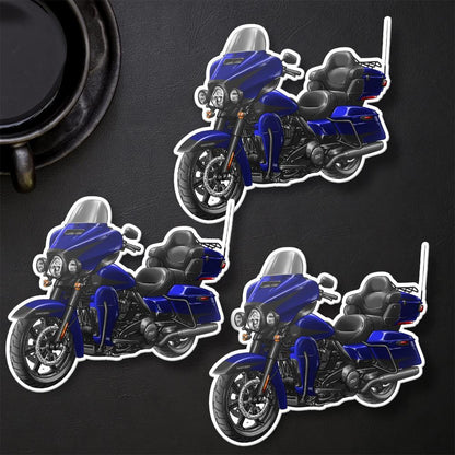 Harley Ultra Limited FLHTK 2020 Stickers - Set of 3 Motorcycle Decals for Bikers