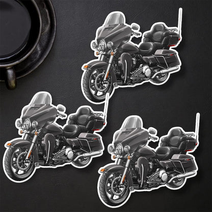 Harley Ultra Limited FLHTK 2019 Stickers - Set of 3 Motorcycle Decals for Bikers