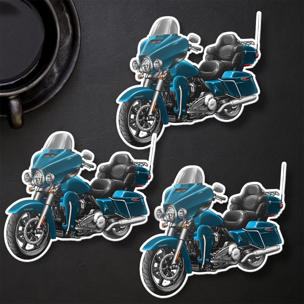 Harley Ultra Limited FLHTK 2020 Stickers - Set of 3 Motorcycle Decals for Bikers