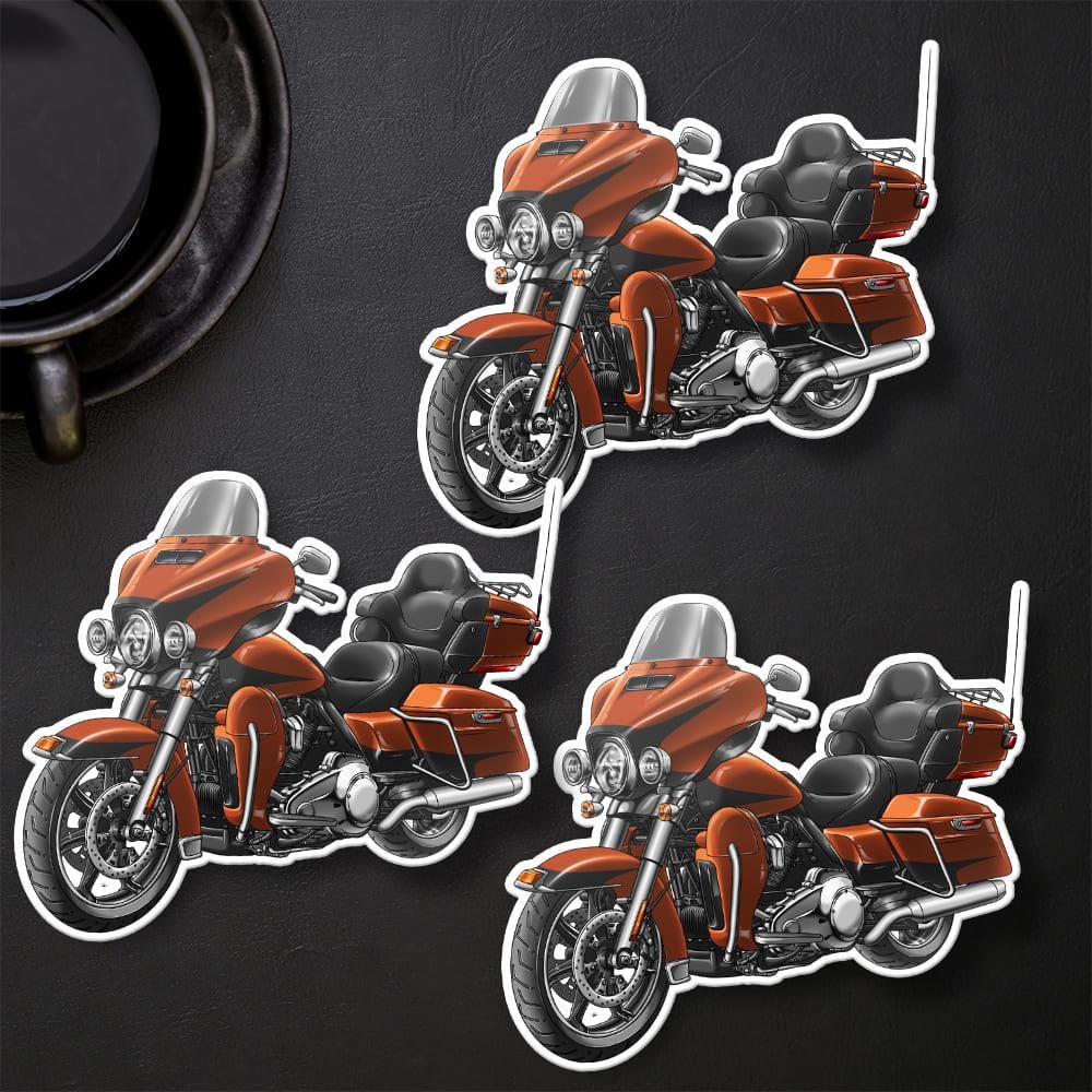 Harley Ultra Limited FLHTK 2019 Stickers - Set of 3 Motorcycle Decals for Bikers