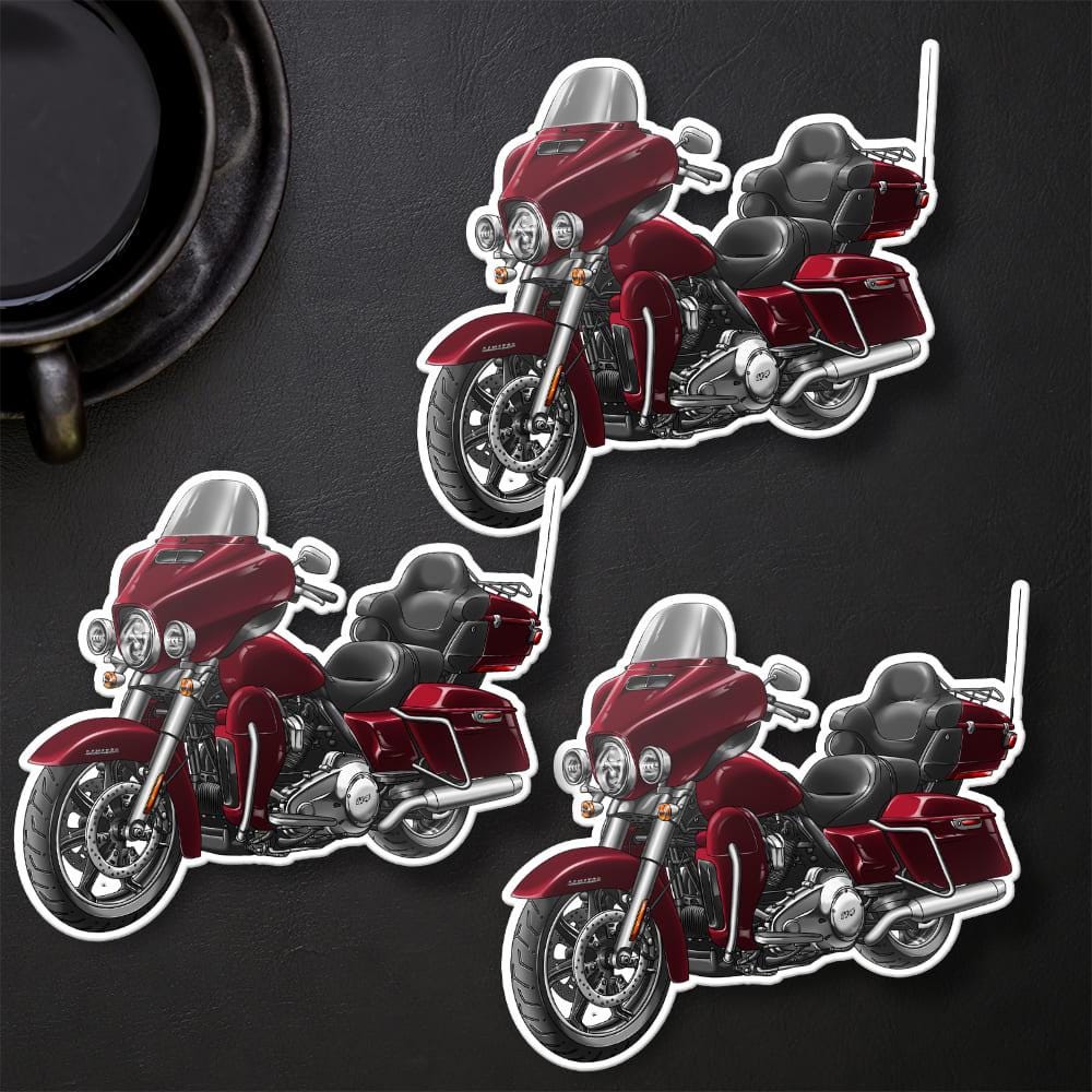 Harley Ultra Limited FLHTK 2020 Stickers - Set of 3 Motorcycle Decals for Bikers