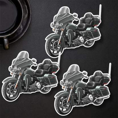 Harley Ultra Limited FLHTK 2020 Stickers - Set of 3 Motorcycle Decals for Bikers