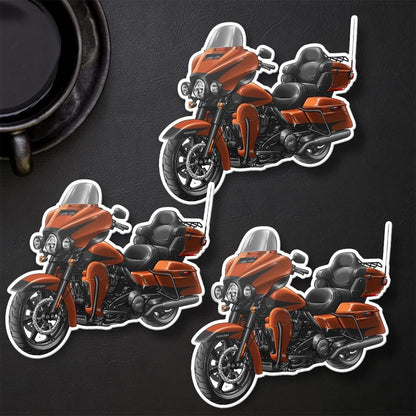 Harley Ultra Limited FLHTK 2020 Stickers - Set of 3 Motorcycle Decals for Bikers