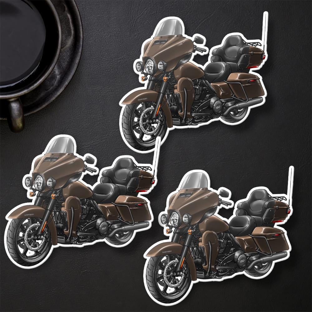 Harley Ultra Limited FLHTK 2020 Stickers - Set of 3 Motorcycle Decals for Bikers