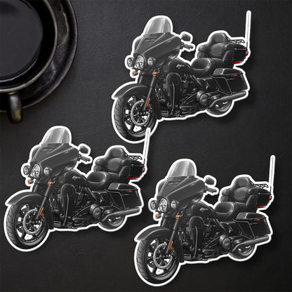 Harley Ultra Limited FLHTK 2023 Stickers - Set of 3 Motorcycle Decals for Bikers