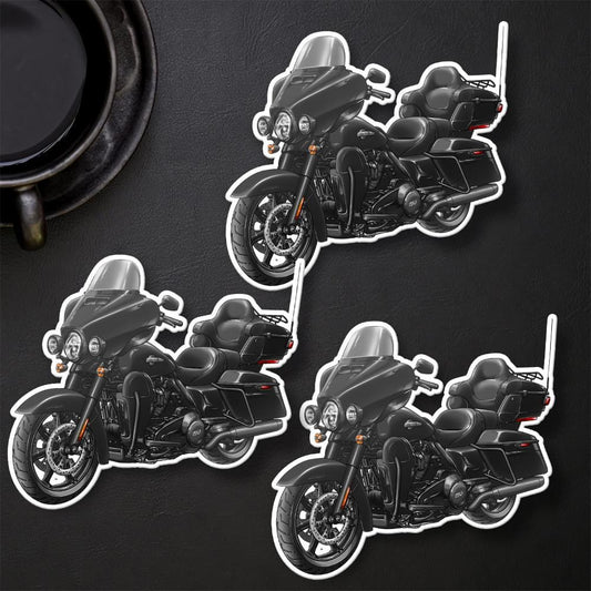 Harley Ultra Limited FLHTK 2023 Stickers - Set of 3 Motorcycle Decals for Bikers