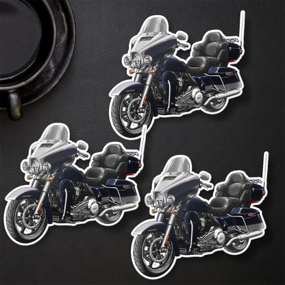 Harley Ultra Limited FLHTK 2020 Stickers - Set of 3 Motorcycle Decals for Bikers