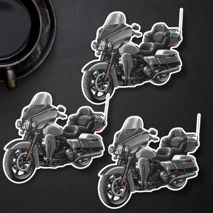Harley Ultra Limited FLHTK 2020 Stickers - Set of 3 Motorcycle Decals for Bikers