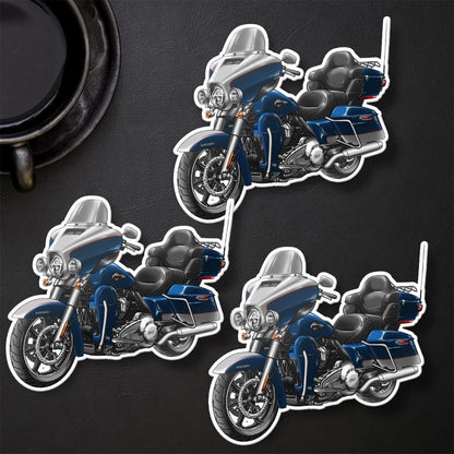 Harley Ultra Limited FLHTK 2023 Stickers - Set of 3 Motorcycle Decals for Bikers