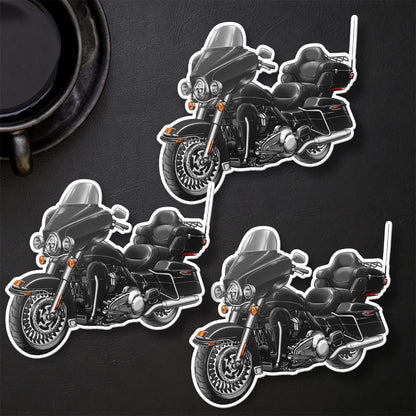 Harley Ultra Limited FLHTK 2011 Stickers - Set of 3 Motorcycle Decals for Bikers