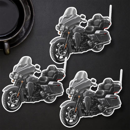 Harley Ultra Limited FLHTK 2023 Stickers - Set of 3 Motorcycle Decals for Bikers