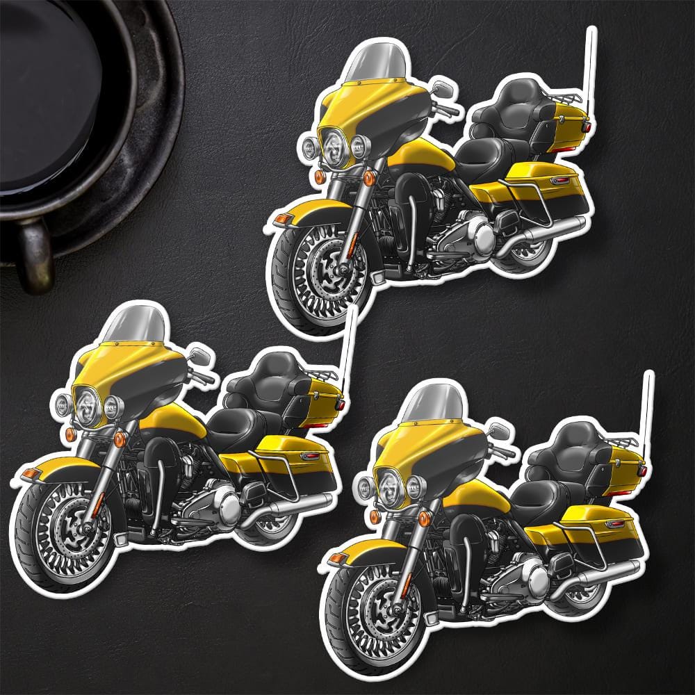 Harley Ultra Limited FLHTK 2012-13 Stickers - Set of 3 Motorcycle Decals for Bikers