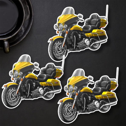 Harley Ultra Limited FLHTK 2012-13 Stickers - Set of 3 Motorcycle Decals for Bikers