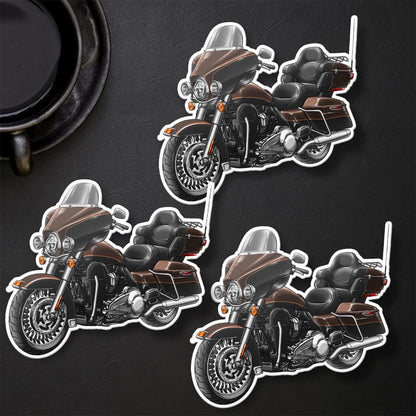 Harley Ultra Limited FLHTK 2012-13 Stickers - Set of 3 Motorcycle Decals for Bikers
