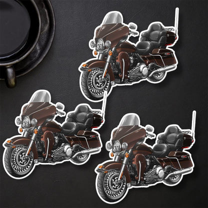 Harley Ultra Limited FLHTK 2011 Stickers - Set of 3 Motorcycle Decals for Bikers