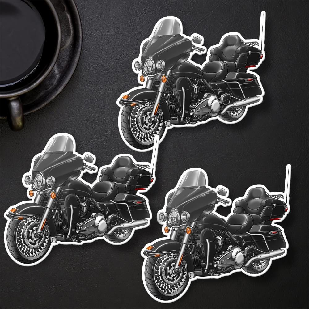 Harley Ultra Limited FLHTK 2012-13 Stickers - Set of 3 Motorcycle Decals for Bikers
