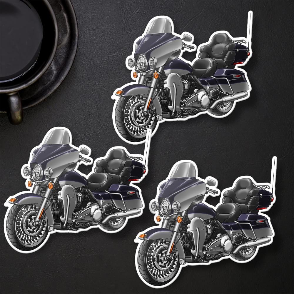 Harley Ultra Limited FLHTK 2012-13 Stickers - Set of 3 Motorcycle Decals for Bikers