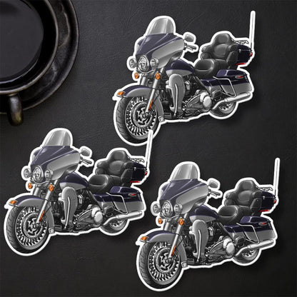 Harley Ultra Limited FLHTK 2012-13 Stickers - Set of 3 Motorcycle Decals for Bikers