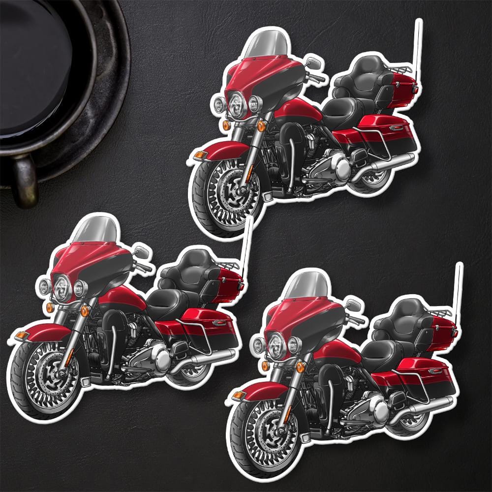 Harley Ultra Limited FLHTK 2012-13 Stickers - Set of 3 Motorcycle Decals for Bikers