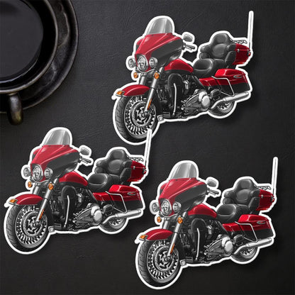Harley Ultra Limited FLHTK 2012-13 Stickers - Set of 3 Motorcycle Decals for Bikers