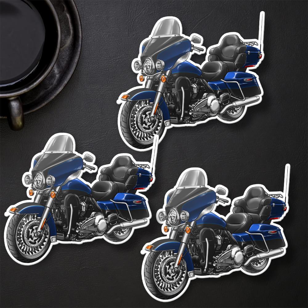 Harley Ultra Limited FLHTK 2012-13 Stickers - Set of 3 Motorcycle Decals for Bikers