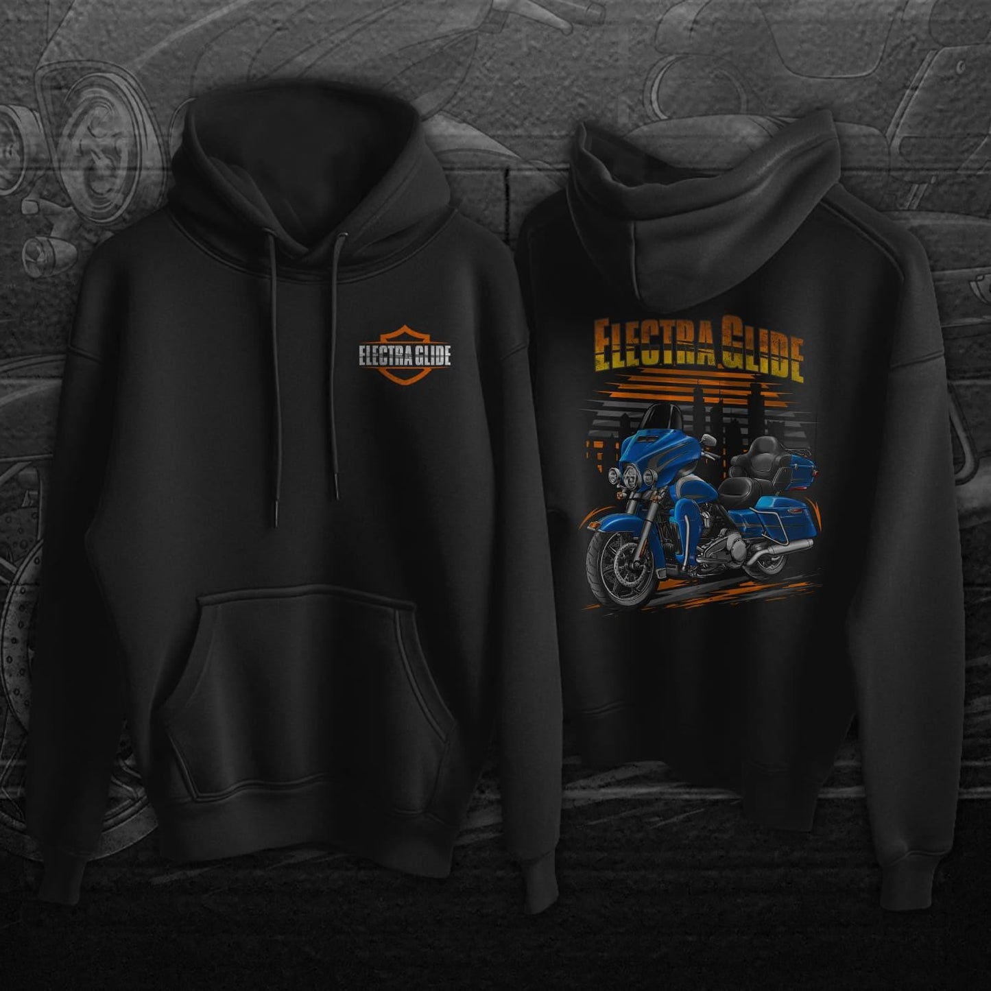 Harley Ultra Limited FLHTK 2014 Inspired Hoodie - Motorcycle Sweatshirt for Biker