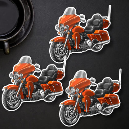 Harley Ultra Limited FLHTK 2012-13 Stickers - Set of 3 Motorcycle Decals for Bikers