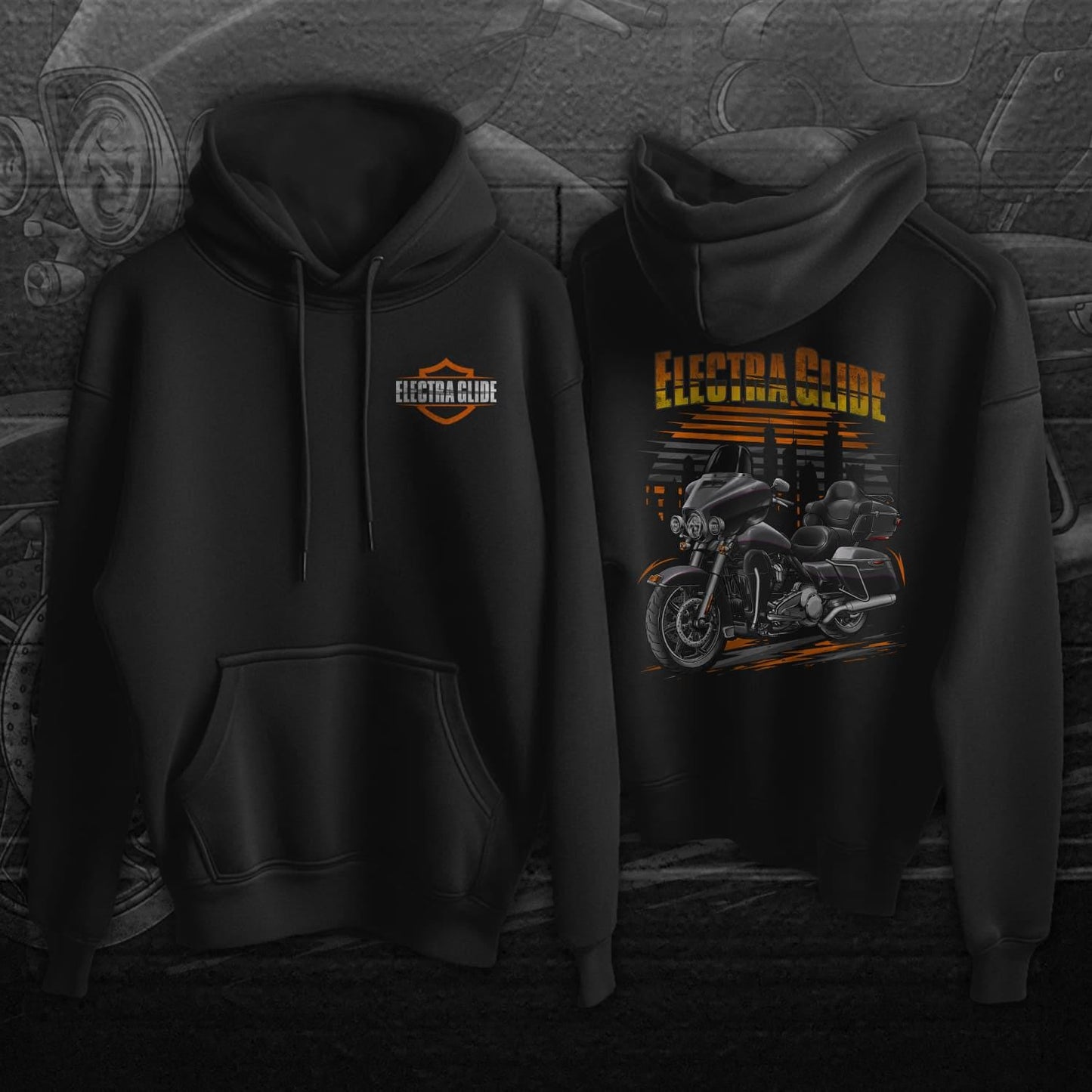 Harley Ultra Limited FLHTK 2017 Inspired Hoodie - Motorcycle Sweatshirt for Biker