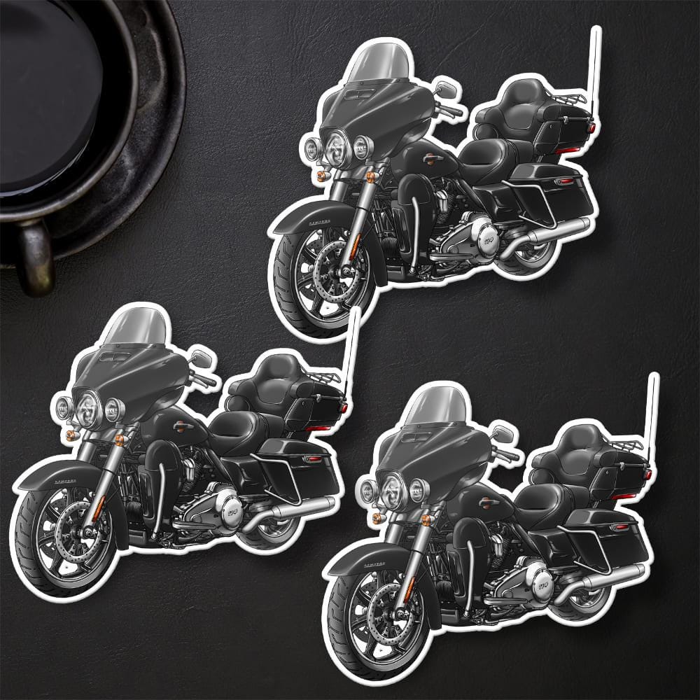 Harley Ultra Limited FLHTK 2022 Stickers - Set of 3 Motorcycle Decals for Bikers