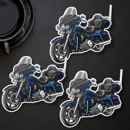 Harley Ultra Limited FLHTK 2022 Stickers - Set of 3 Motorcycle Decals for Bikers