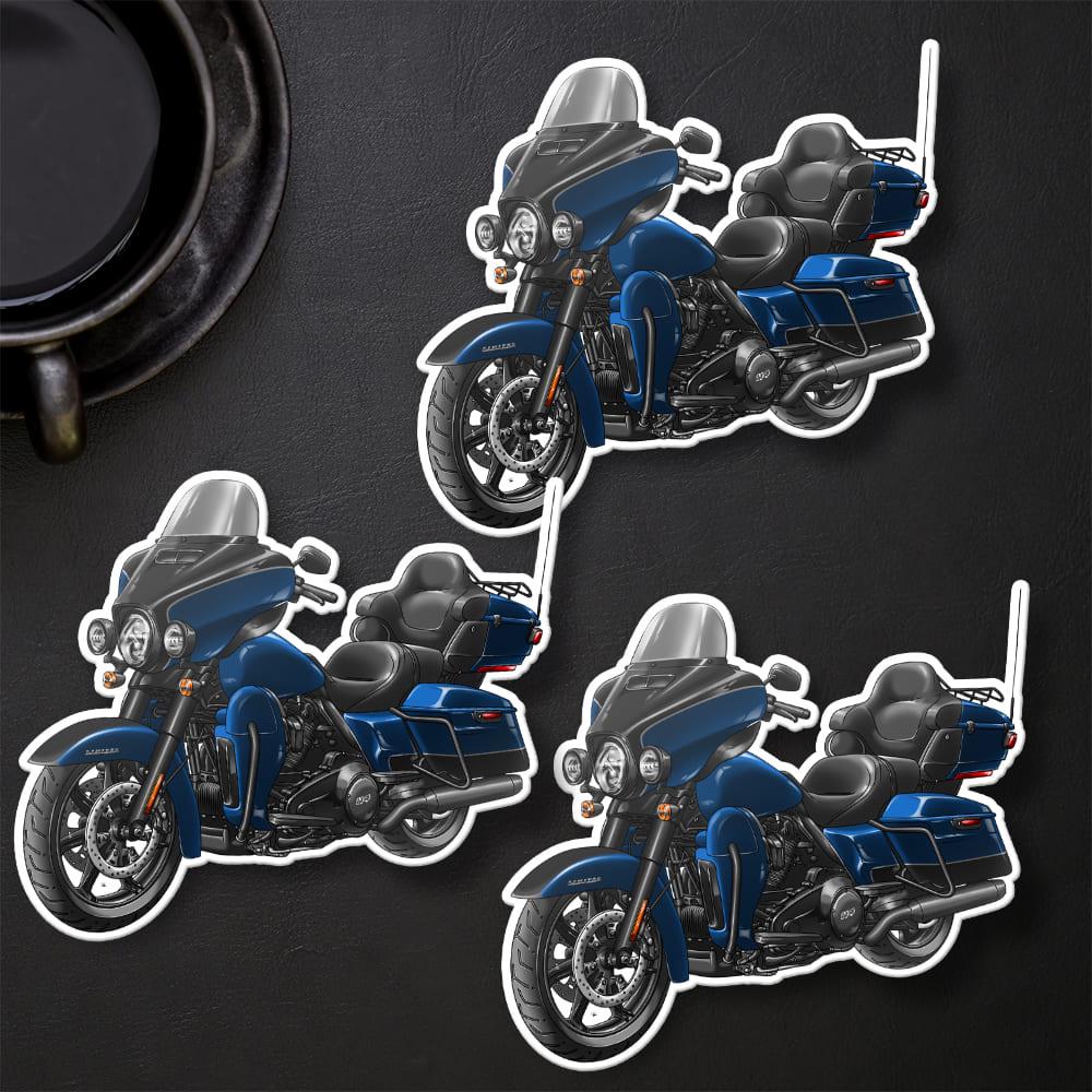 Harley Ultra Limited FLHTK 2022 Stickers - Set of 3 Motorcycle Decals for Bikers