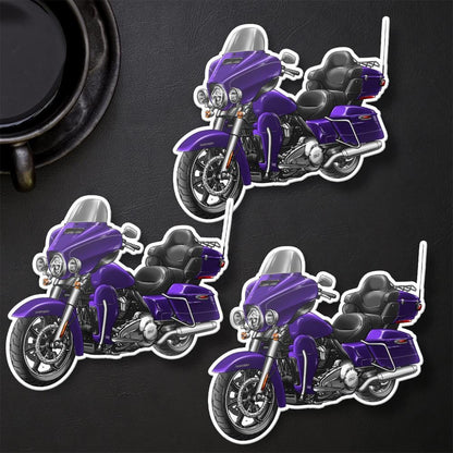 Harley Ultra Limited FLHTK 2021 Stickers - Set of 3 Motorcycle Decals for Bikers