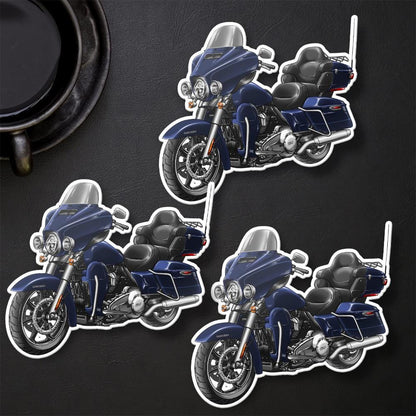 Harley Ultra Limited FLHTK 2021 Stickers - Set of 3 Motorcycle Decals for Bikers