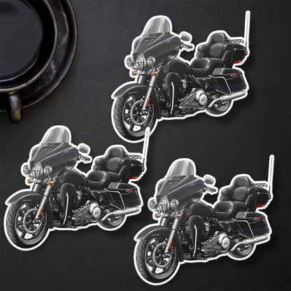 Harley Ultra Limited FLHTK 2021 Stickers - Set of 3 Motorcycle Decals for Bikers