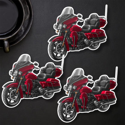Harley Ultra Limited FLHTK 2021 Stickers - Set of 3 Motorcycle Decals for Bikers