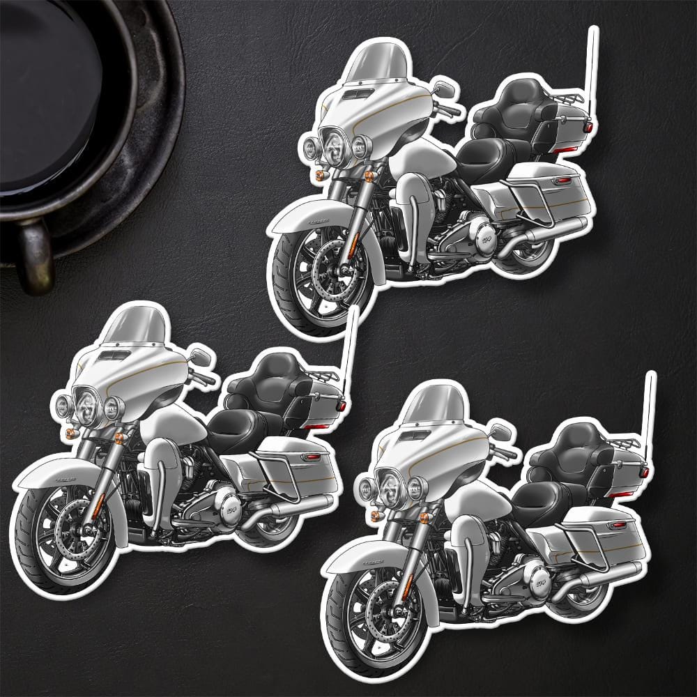 Harley Ultra Limited FLHTK 2021 Stickers - Set of 3 Motorcycle Decals for Bikers
