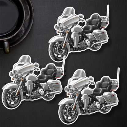 Harley Ultra Limited FLHTK 2021 Stickers - Set of 3 Motorcycle Decals for Bikers