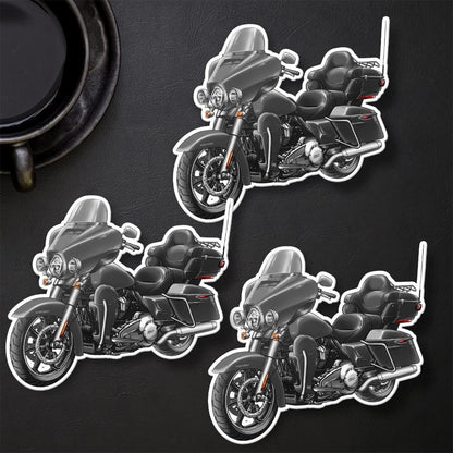 Harley Ultra Limited FLHTK 2022 Stickers - Set of 3 Motorcycle Decals for Bikers
