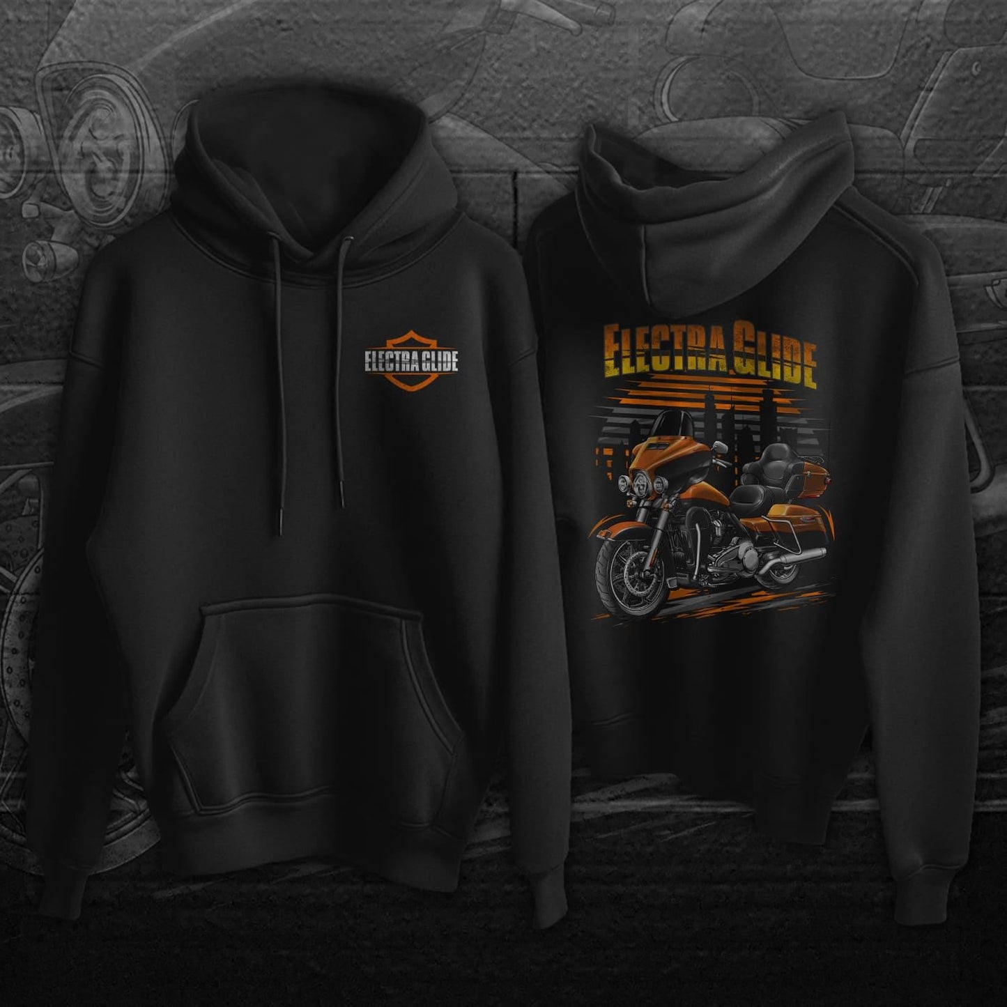 Harley Ultra Limited FLHTK 2015-16 Inspired Hoodie - Motorcycle Sweatshirt for Biker