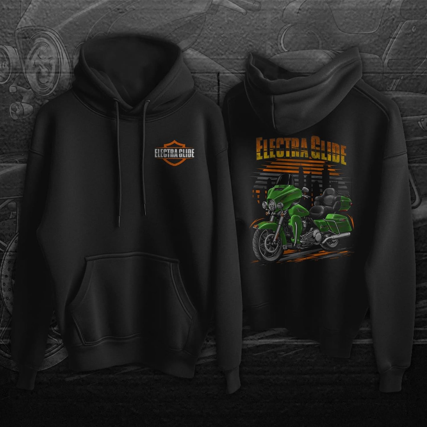 Harley Ultra Limited FLHTK 2015-16 Inspired Hoodie - Motorcycle Sweatshirt for Biker