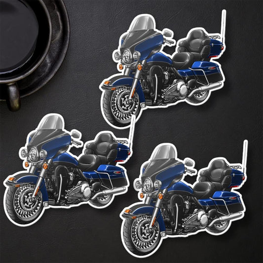 Harley Ultra Limited FLHTK 2010 Stickers - Set of 3 Motorcycle Decals for Bikers